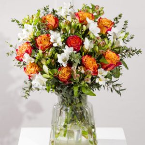 Autumn Freesia and Roses Grande